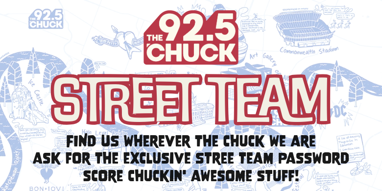 Protected: CHUCK @ 92.5 Street Team